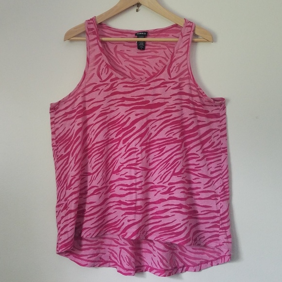 torrid Tops - Torrid - Tank Top - Pink - Tiger Stripe - 1X torrid Tops - Torrid - Tank Top - Pink - Tiger Stripe - 1X